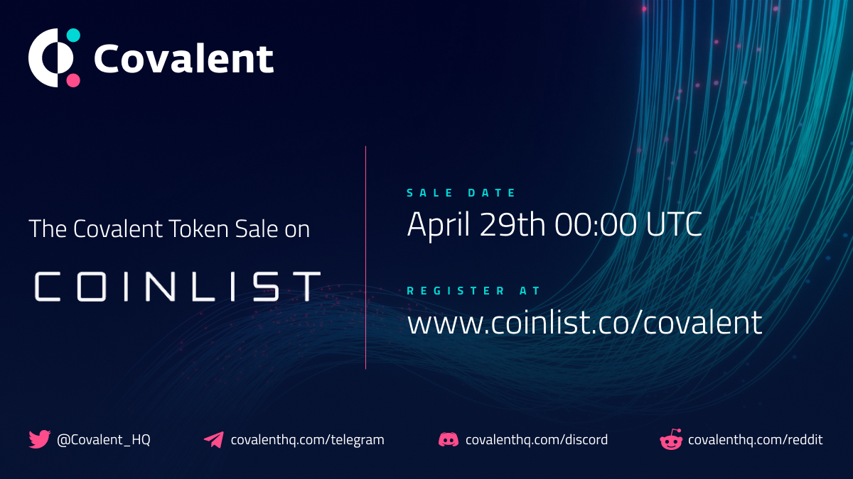 Announcing Covalent’s CQT Community Sale and Distribution on CoinList