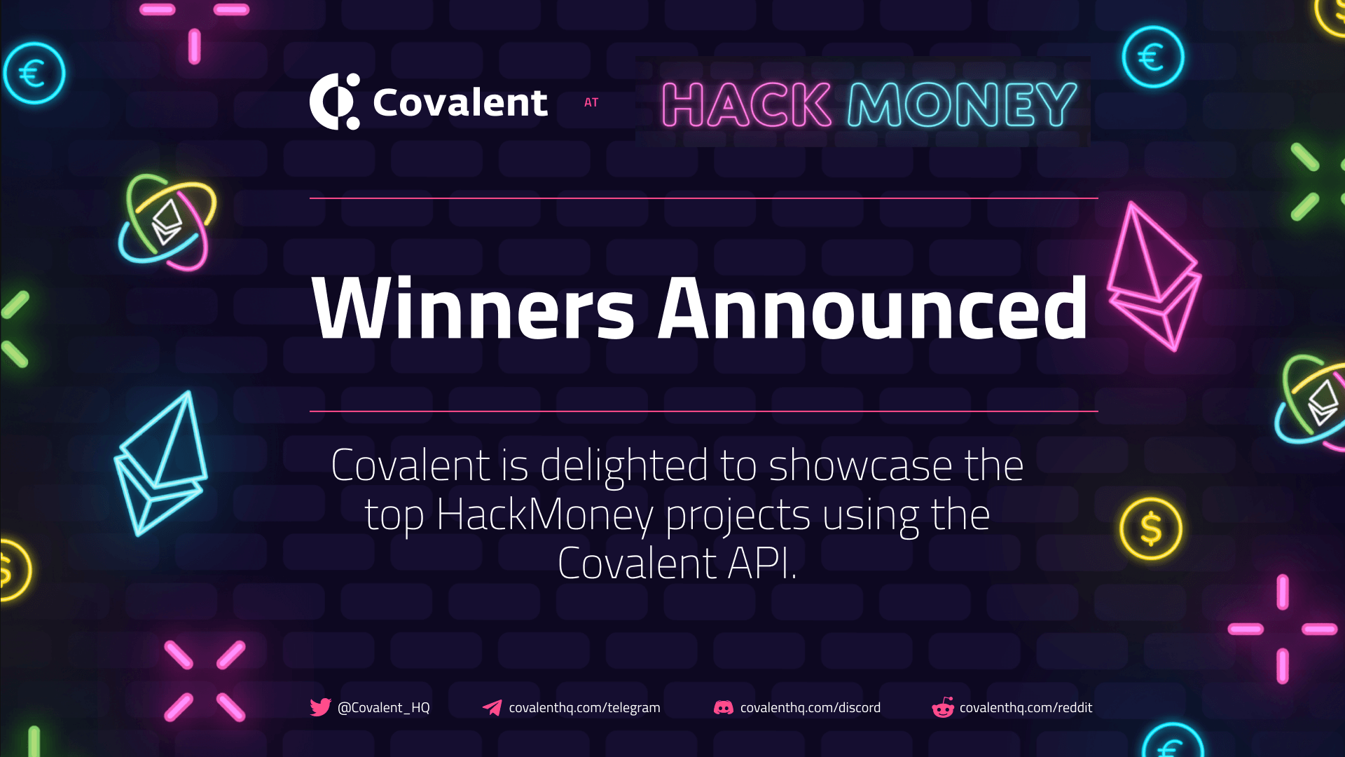 ETHGlobal HackMoney2021 - Covalent API Winners Announced