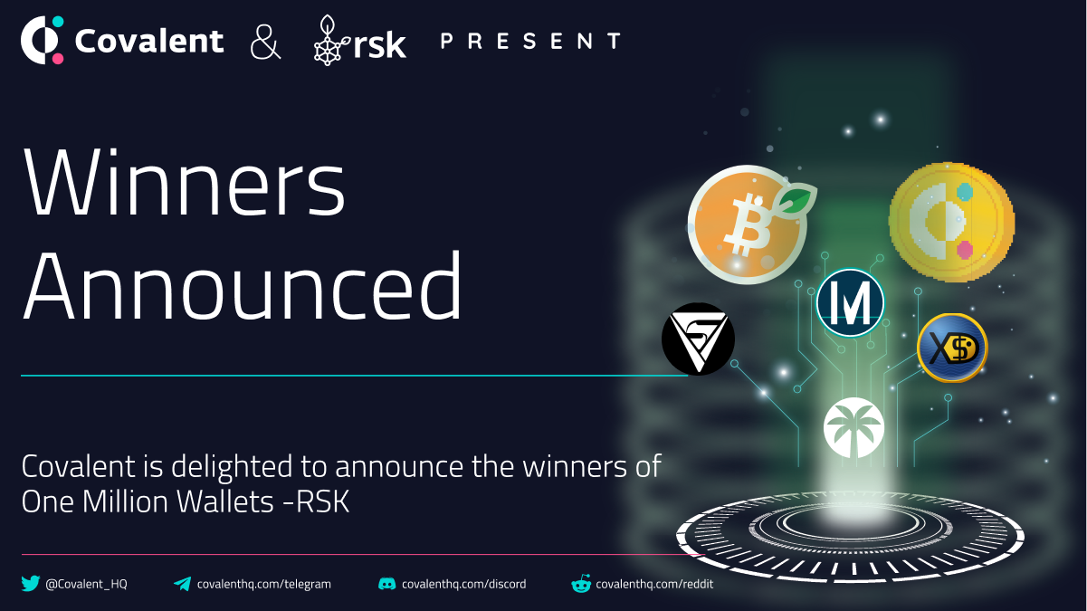 One Million Wallets - RSK Winners Announced!