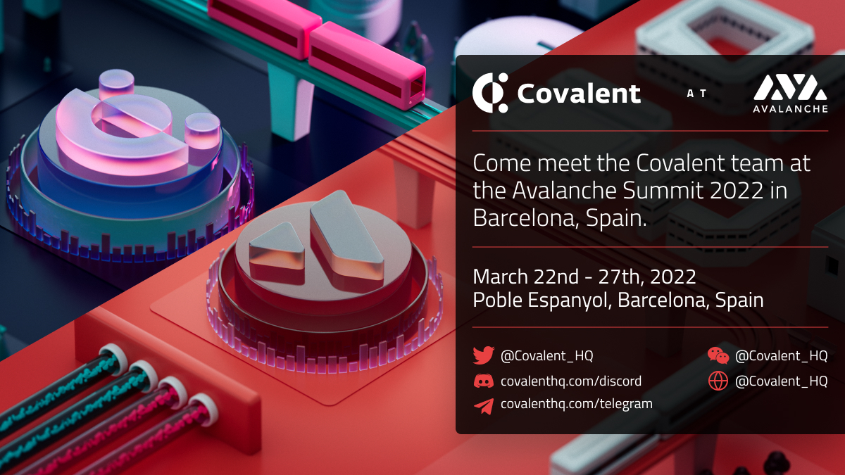 Connect with Covalent at Avalanche Summit